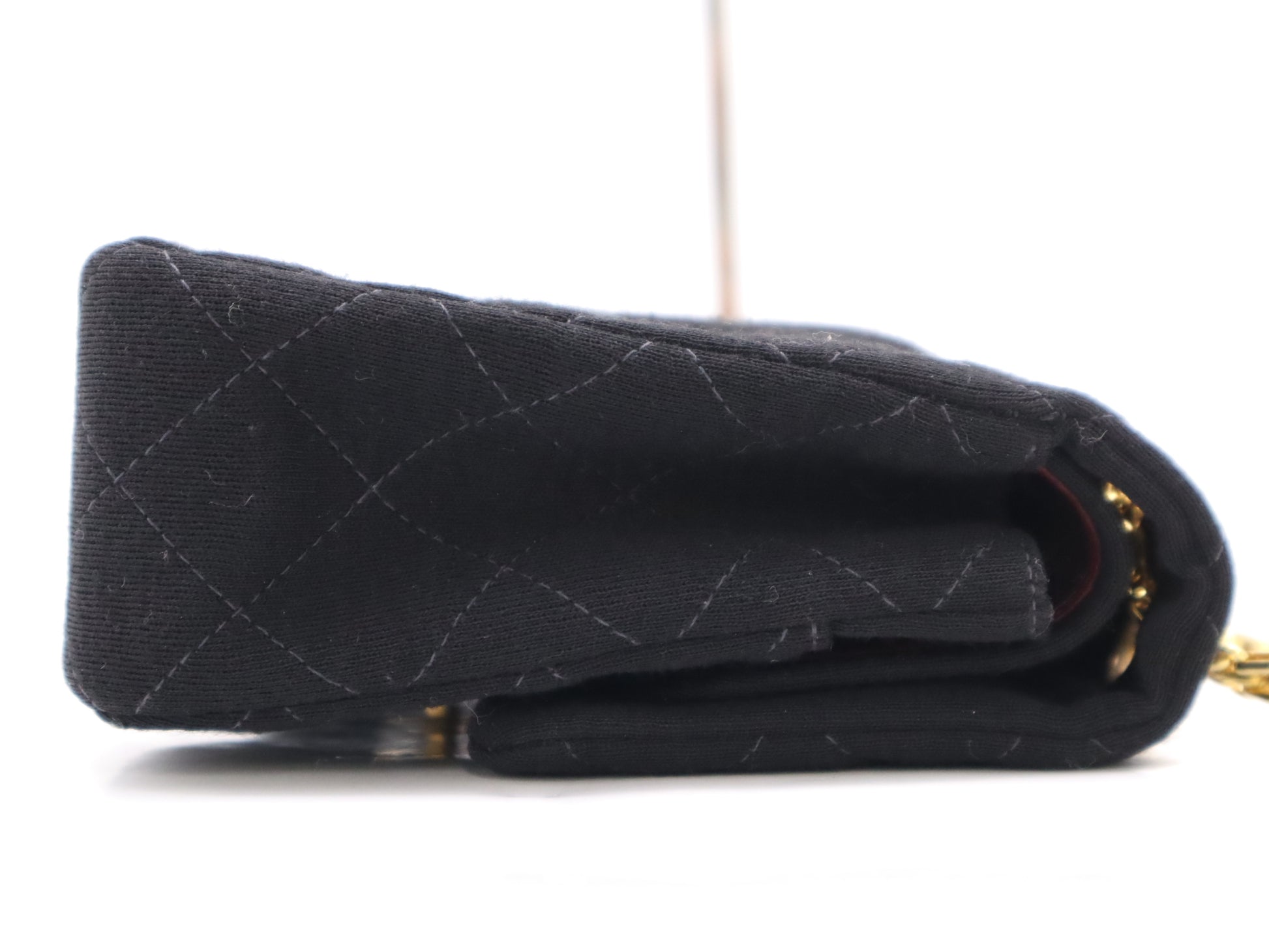 CHANEL Cotton Matelasse 26 Chain Shoulder Bag Black Seal 3606725 Shoulder Bag