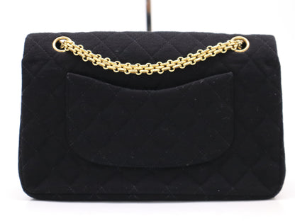 CHANEL Cotton Matelasse 26 Chain Shoulder Bag Black Seal 3606725 Shoulder Bag