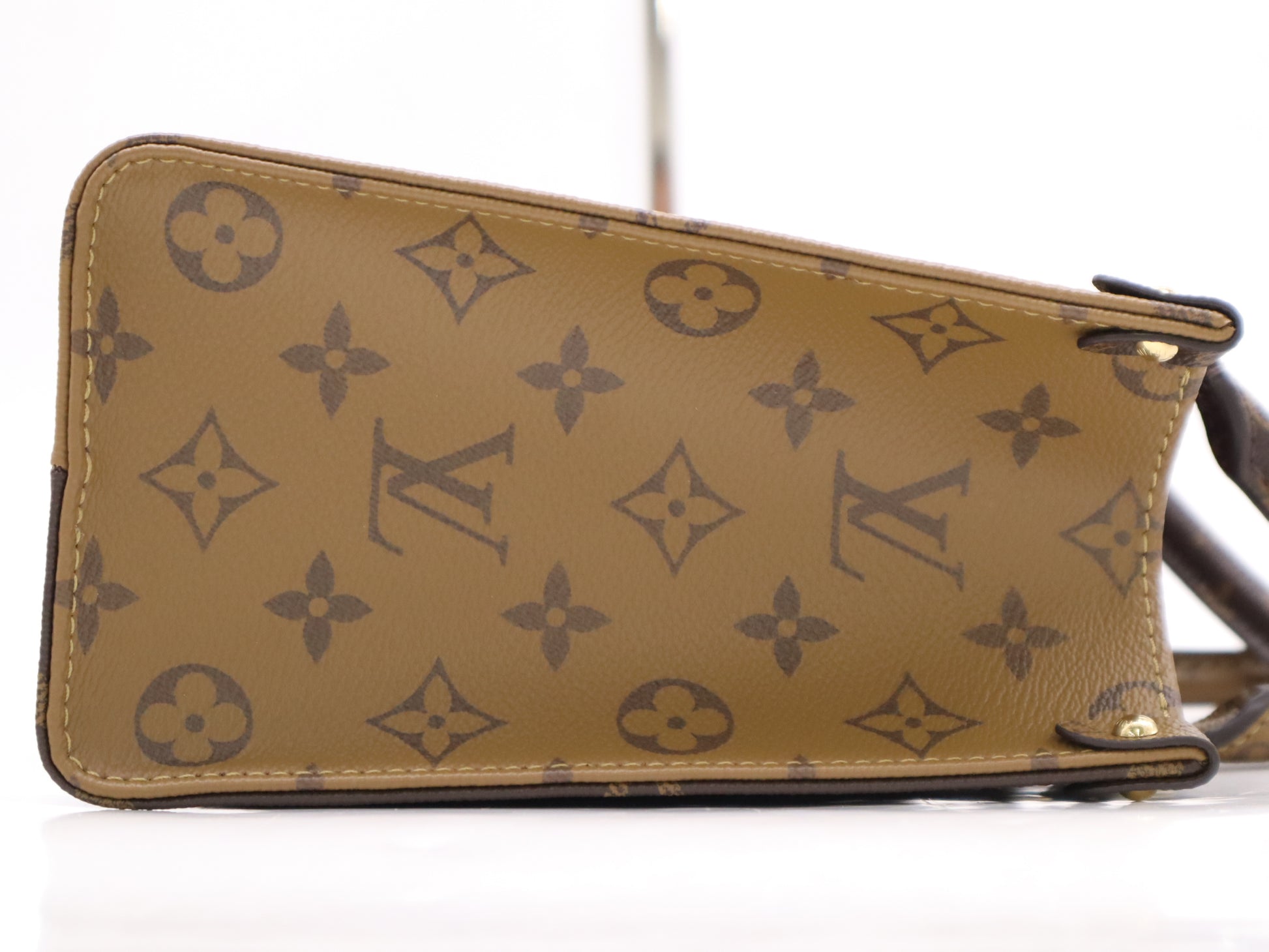 LOUIS VUITTON M46373 Reverse On the Go PM Monogram Giant Handbag RFID Verified No Serial Tag