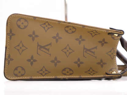 LOUIS VUITTON M46373 Reverse On the Go PM Monogram Giant Handbag RFID Verified No Serial Tag