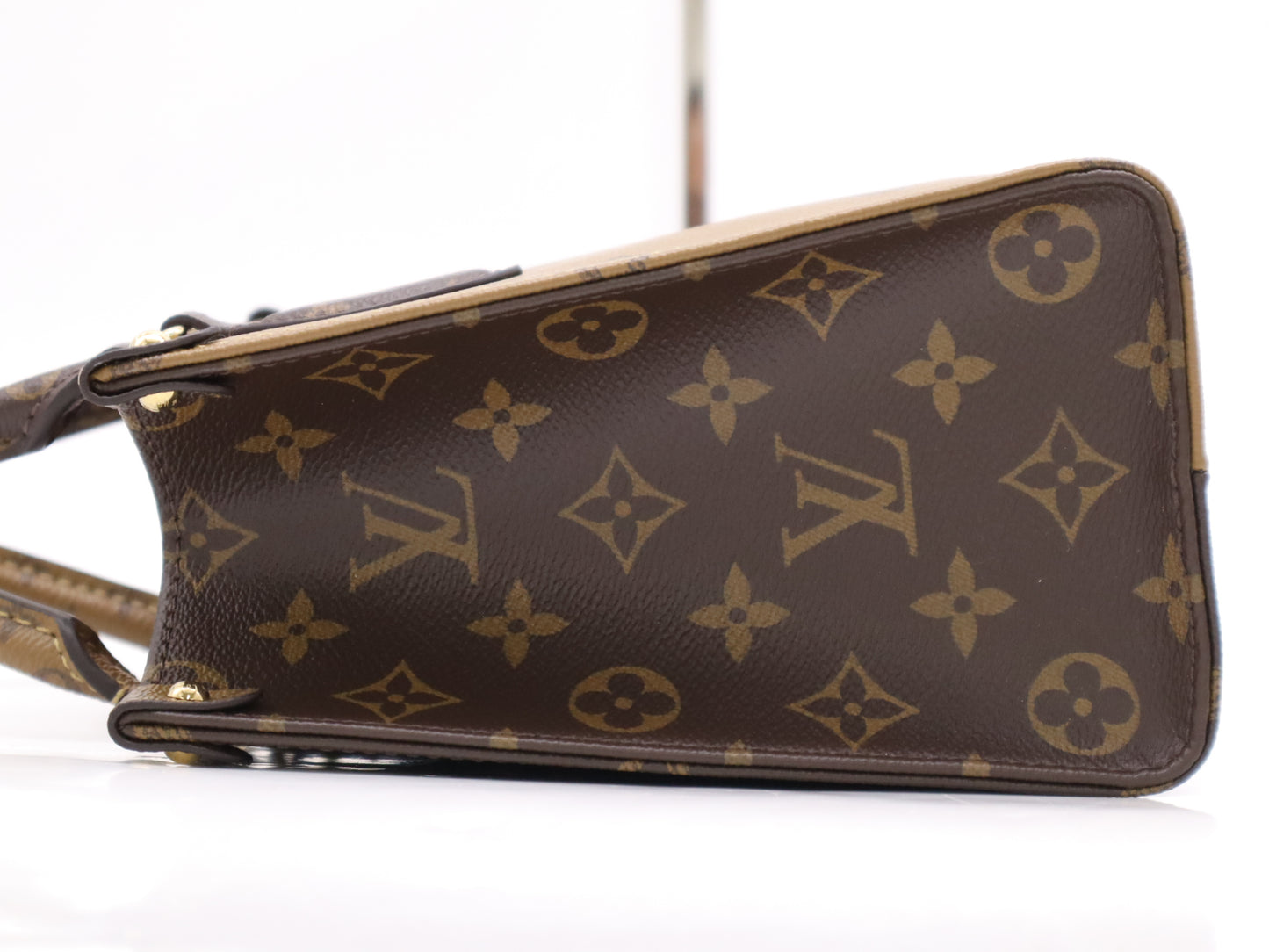 LOUIS VUITTON M46373 Reverse On the Go PM Monogram Giant Handbag RFID Verified No Serial Tag