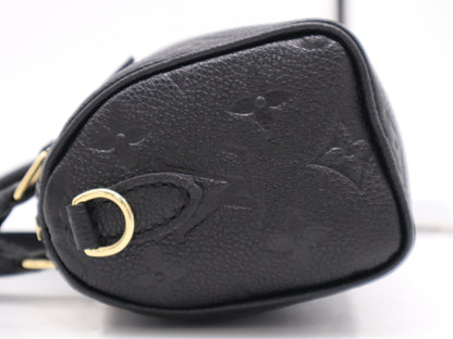 LOUIS VUITTON M82450 Empreinte Nano Speedy Noir RFID Verified Handbag
