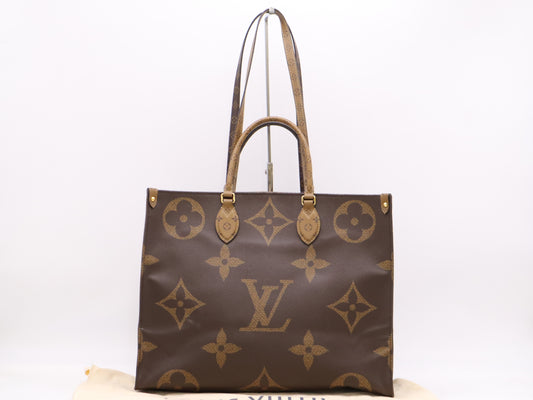 LOUIS VUITTON M45320 Reverse On the Go GM Monogram Giant RFID Verified Handbag
