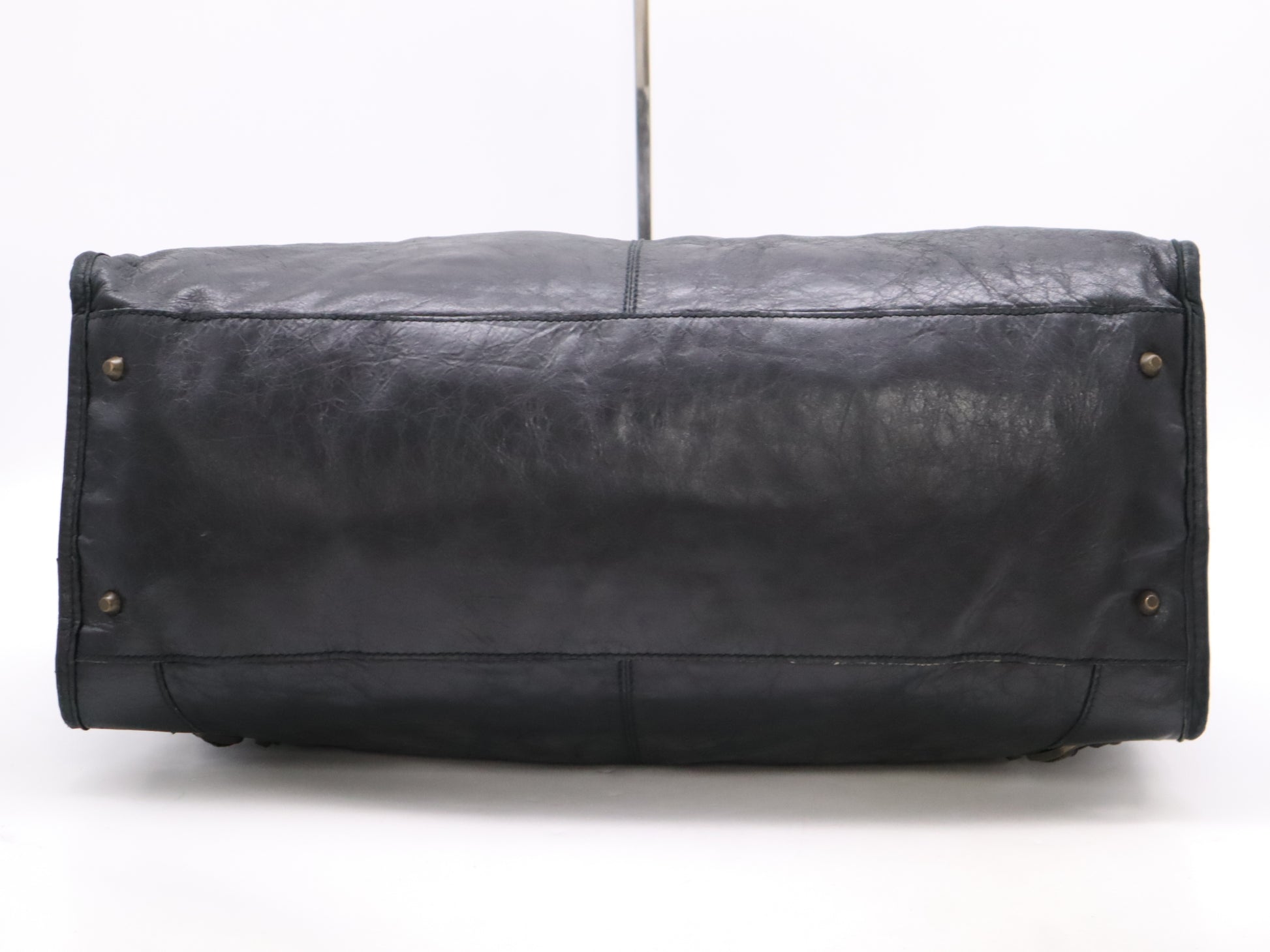 BALENCIAGA 110506 Leather Handbag Black Handbag