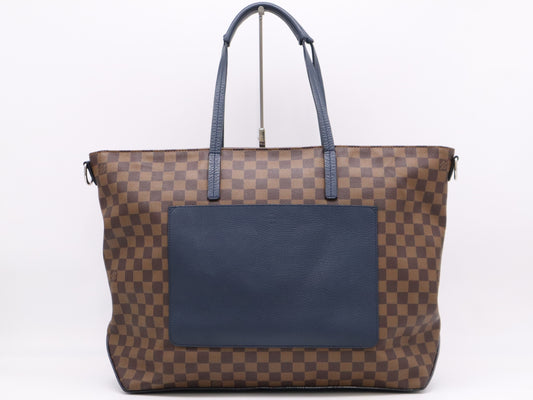 LOUIS VUITTON M41242 Damier Ebene Cabas Tote Bag with Shoulder Strap AR4152