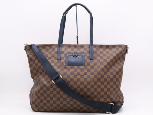 LOUIS VUITTON M41242 Damier Ebene Cabas Tote Bag with Shoulder Strap AR4152