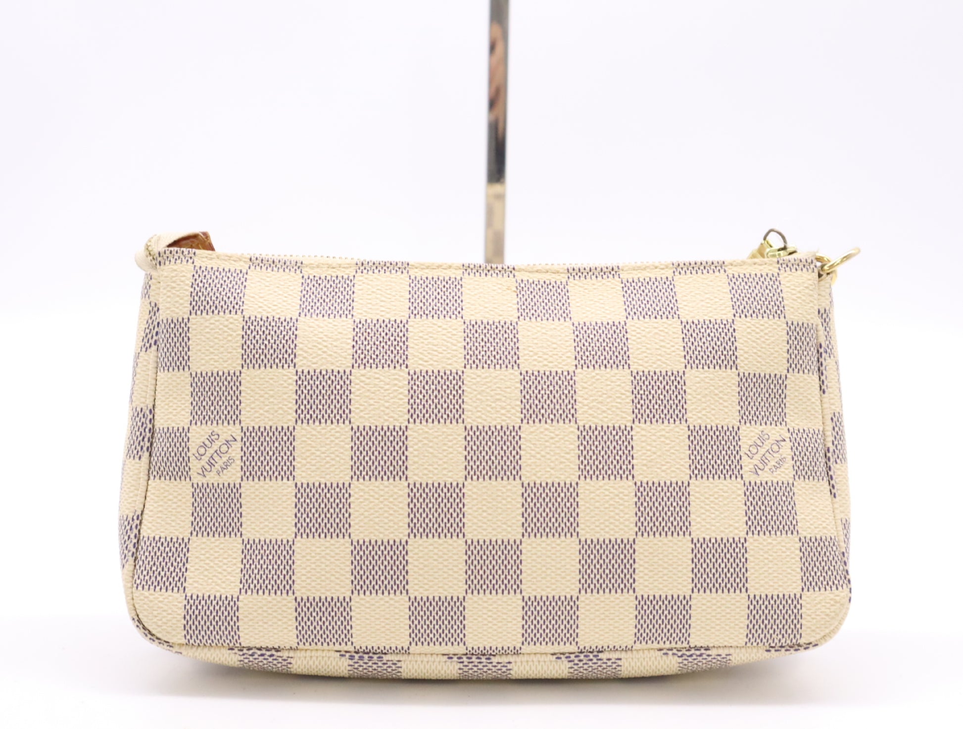 LOUIS VUITTON N51986 Azur Pochette Accessoires Pouch with Shoulder Strap