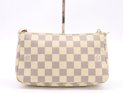 LOUIS VUITTON N51986 Azur Pochette Accessoires Pouch with Shoulder Strap