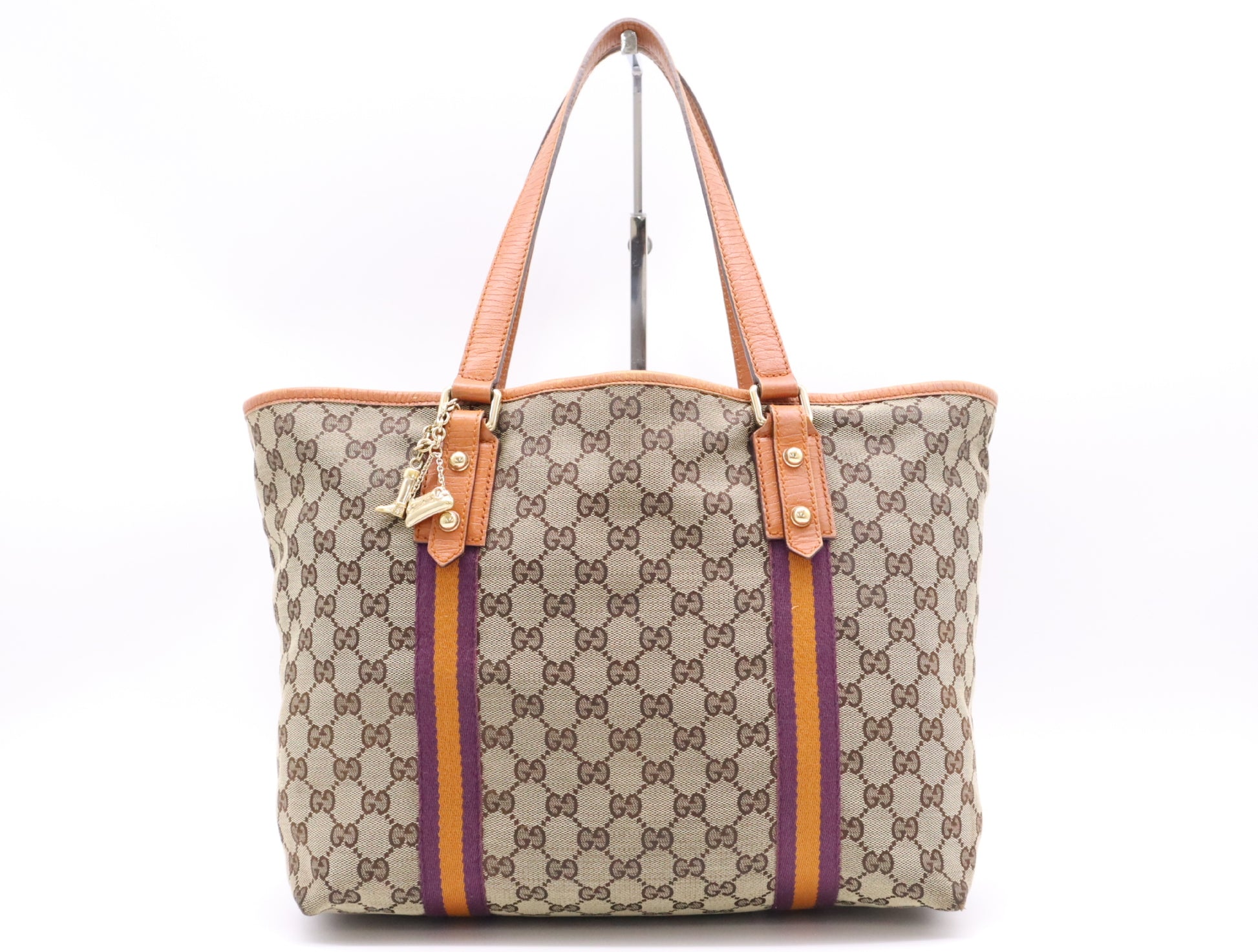 GUCCI 139260GG Canvas Sherry Line Shoulder Bag 486622 Tote Bag