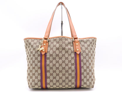 GUCCI 139260GG Canvas Sherry Line Shoulder Bag 486622 Tote Bag