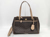 COACH Signature F32838 Signature 2-Way Tote Bag, PVC/Leather? Brown, with Strap, Handbag