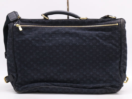 LOUIS VUITTON M42311? Monogram Mini Denise TST Blue Shoulder Bag with Name Tag