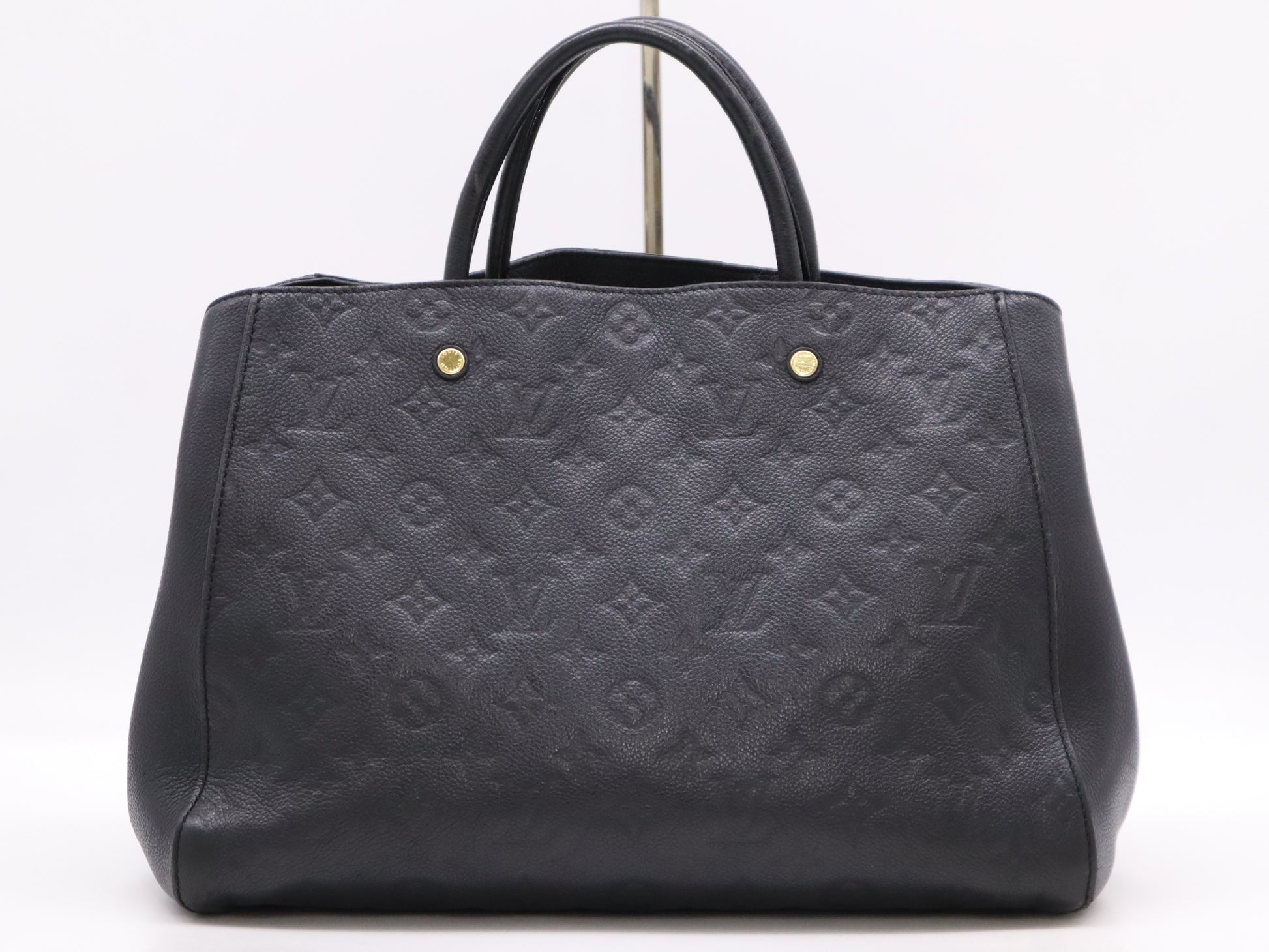 LOUIS VUITTON M41048 Empreinte Montaigne MM Noir Handbag
