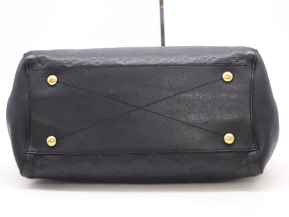 LOUIS VUITTON M41048 Empreinte Montaigne MM Noir Handbag