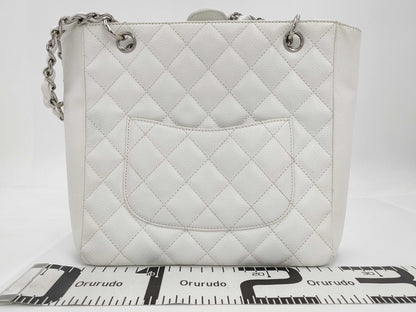 CHANEL Caviar Skin Matelasse Chain Shoulder Bag with White Card and Seal 13359863 Tote Bag