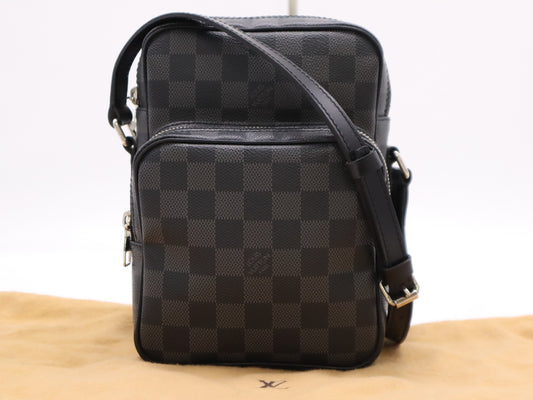 LOUIS VUITTON N41446 Graphite Lem Shoulder Bag with Dust Bag