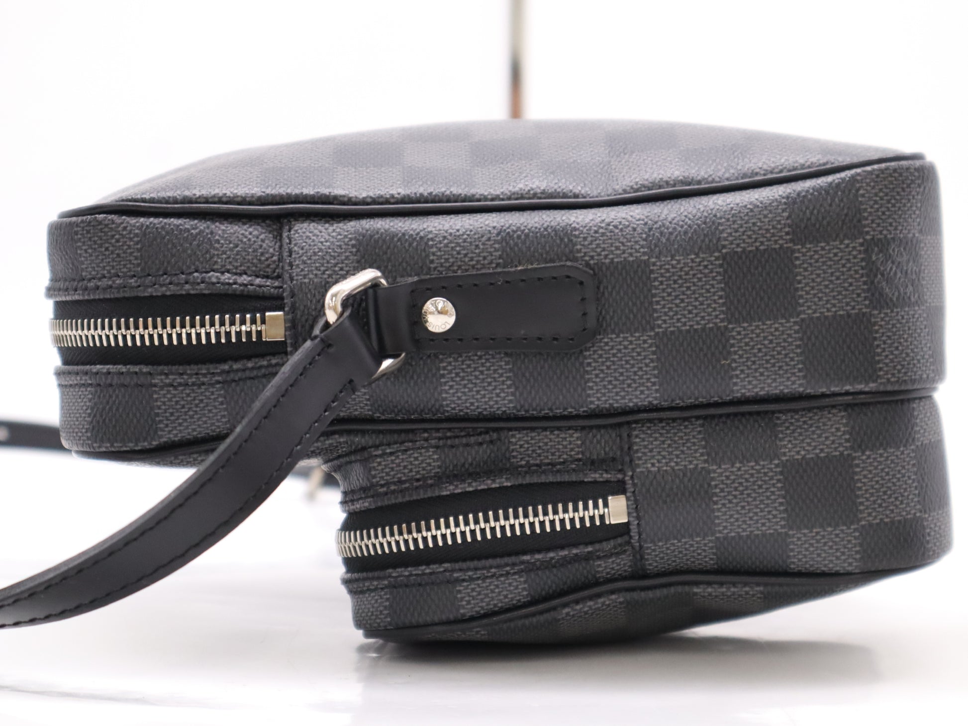 LOUIS VUITTON N41446 Graphite Lem Shoulder Bag with Dust Bag
