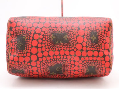 LOUIS VUITTON M40693? Monogram Pumpkin Dot Speedy 30 Handbag with Dust Bag