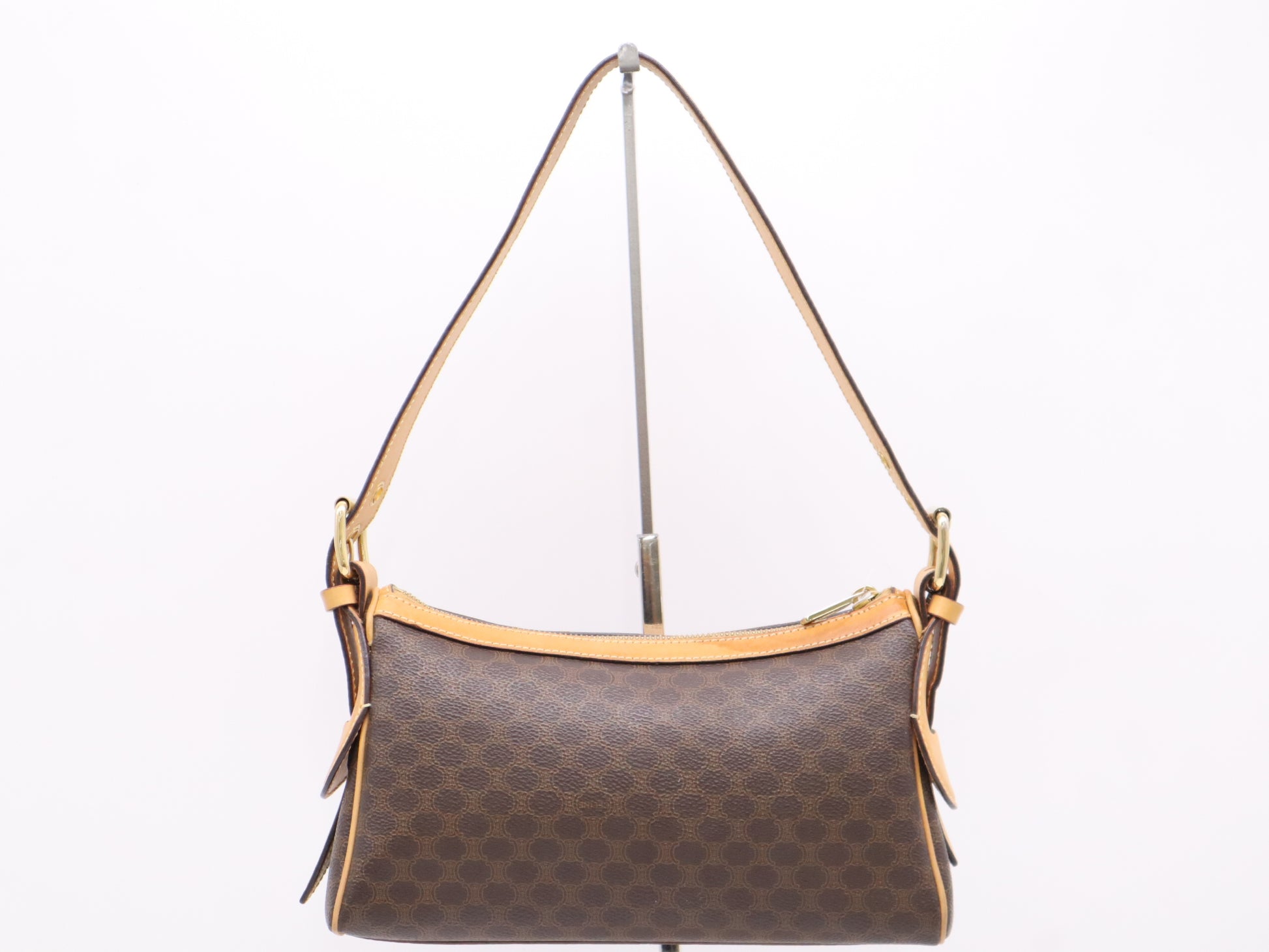 CELINE Macadam One Shoulder Bag Brown Shoulder Bag