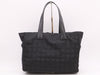 CHANEL A15991 Nylon x Leather New Travel Line Black Tote Bag