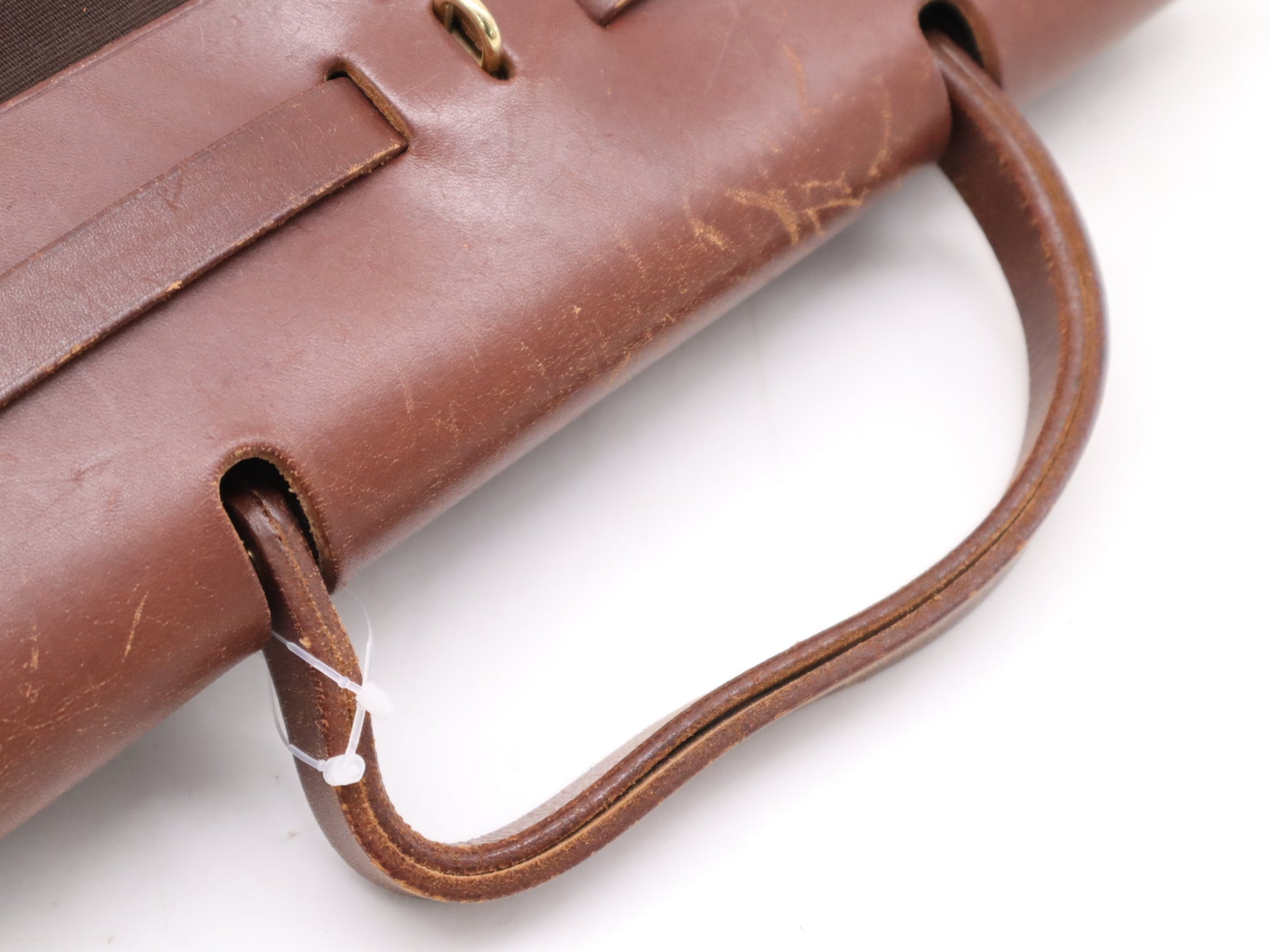 HERMES Leather Air Bag PM □F Stamp 2002 Comes with 2 Keys, Strap, Cloche, Spare Bag, Stopper, and Cleaning Eraser. Shoulder Bag