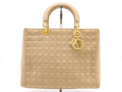 Dior Nylon Lady Dior Large Handbag Beige RU0978 Handbag