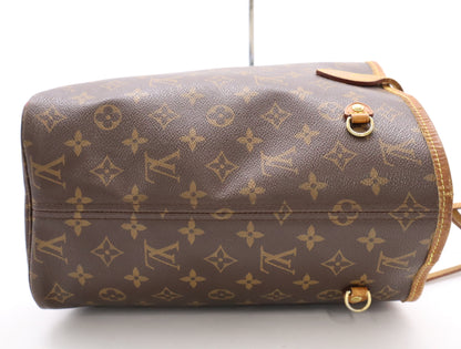 LOUIS VUITTON M41177 Monogram Neverfull MM Cerise Tote Bag with Pouch