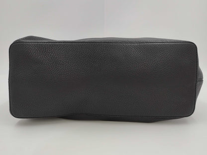 GUCCI 536194 Leather Soho Shoulder Bag in Black with GD Hardware