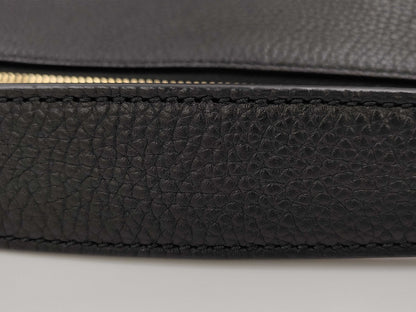 GUCCI 536194 Leather Soho Shoulder Bag in Black with GD Hardware