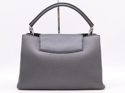 LOUIS VUITTON M24654 Taurillon Leather Capucines MM Parnassua Handbag with Dust Bag