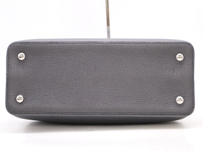 LOUIS VUITTON M24654 Taurillon Leather Capucines MM Parnassua Handbag with Dust Bag