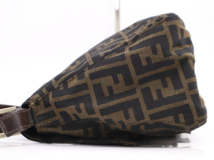 FENDI Zucca Mamma Bucket Brown Shoulder Bag