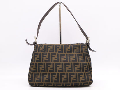 FENDI Zucca Mamma Bucket Brown Shoulder Bag