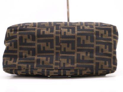 FENDI Zucca Mamma Bucket Brown Shoulder Bag