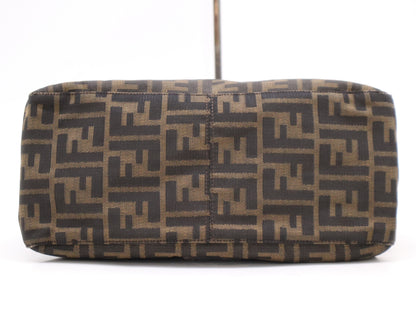 FENDI Zucca Mamma Bucket Brown Shoulder Bag