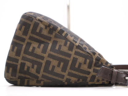 FENDI Zucca Mamma Bucket Brown Shoulder Bag