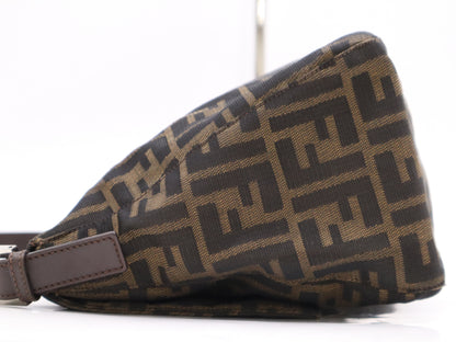 FENDI Zucca Mamma Bucket Brown Shoulder Bag