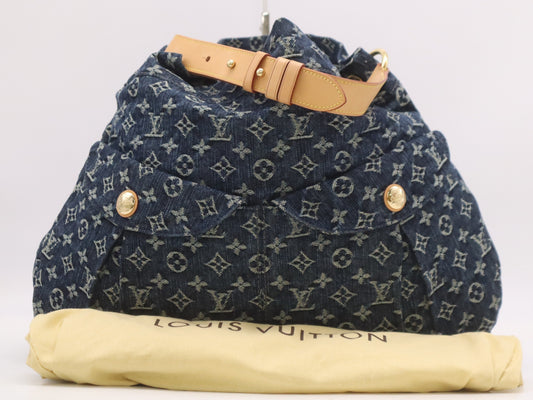 LOUIS VUITTON M40493 Daily GM Blue Jean Shoulder Bag with Dust Bag