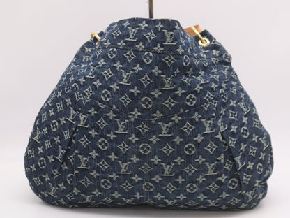LOUIS VUITTON M40493 Daily GM Blue Jean Shoulder Bag with Dust Bag