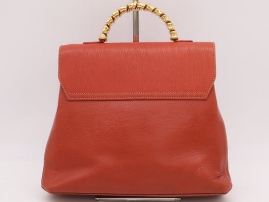 LOEWE Leather Velazquez Handbag Red