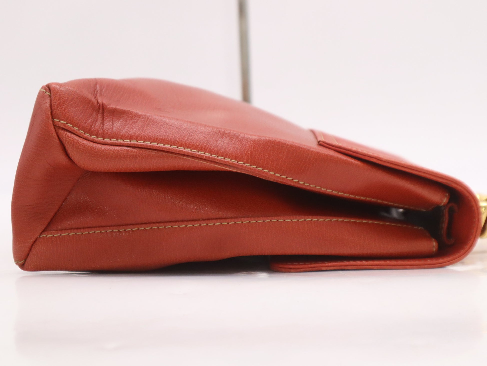 LOEWE Leather Velazquez Handbag Red