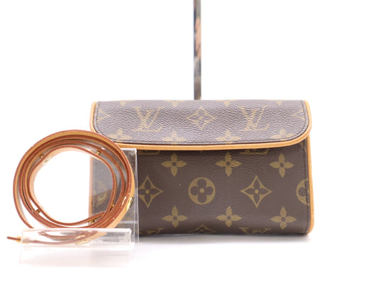 LOUIS VUITTON M51854 Monogram Pochette Twin PM Shoulder Bag