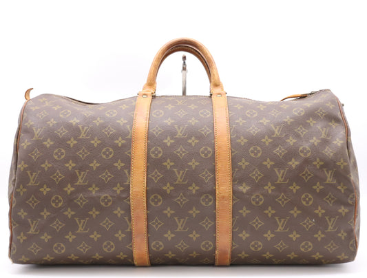 LOUIS VUITTON M41424 Monogram Keepall 55 Boston Bag