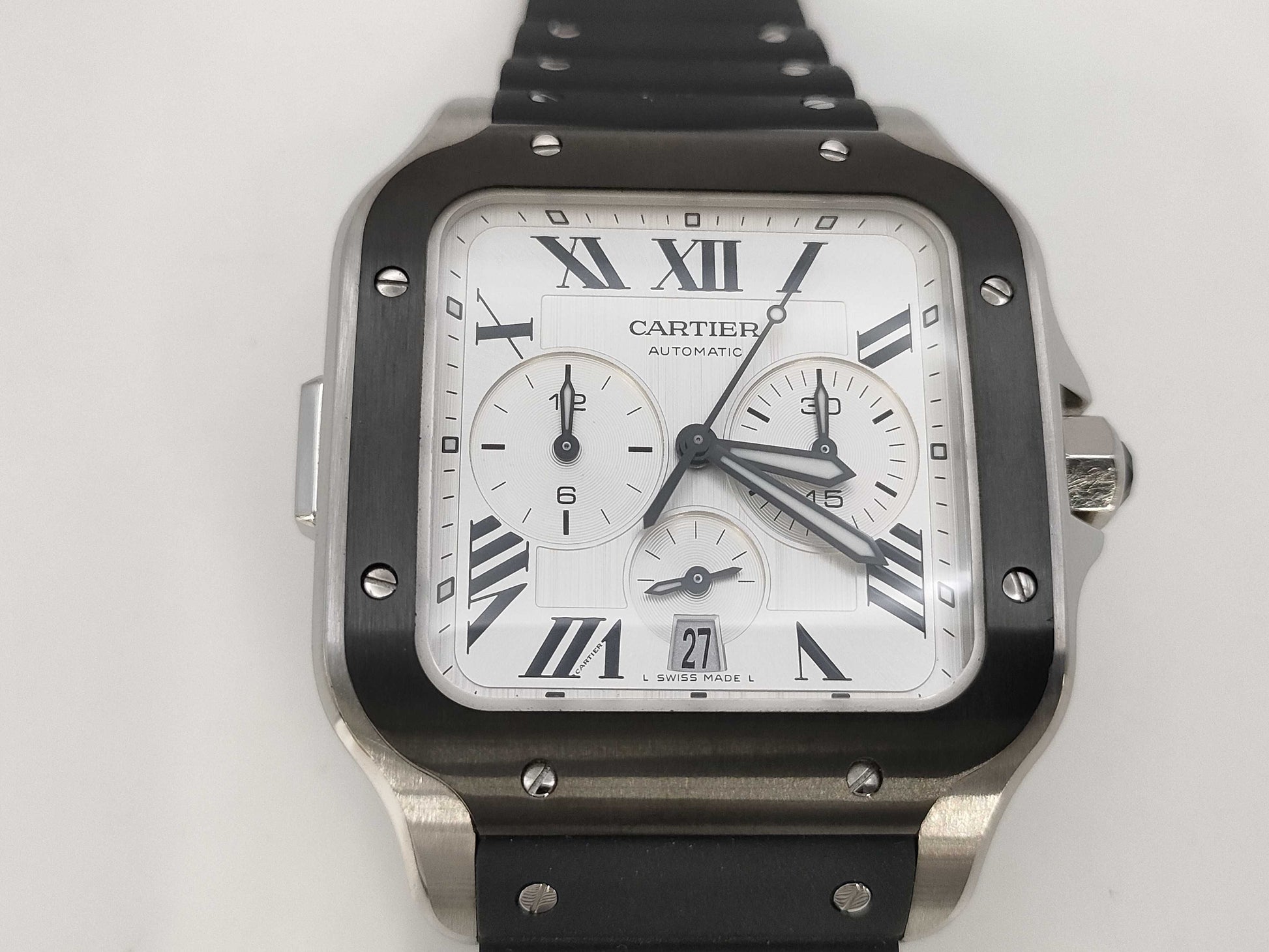 Cartier Santos de WSSA0017 4183 162846YX Automatic Silver Dial Men's Watch