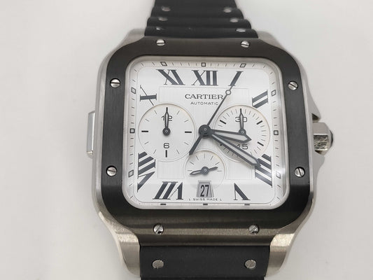 Cartier Santos de WSSA0017 4183 162846YX Automatic Silver Dial Men's Watch