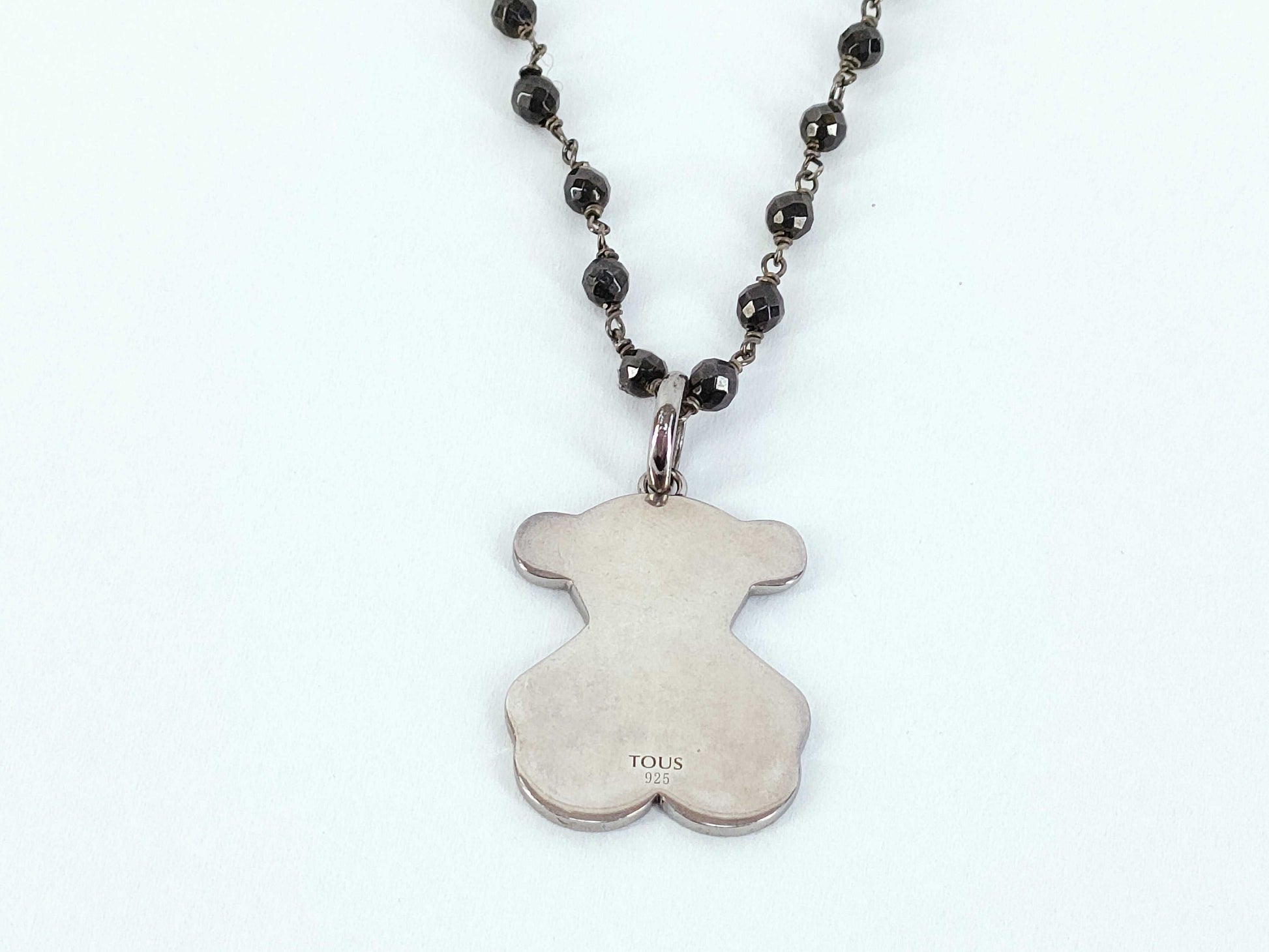 Tous SV925 Rhinestone Bear Necklace