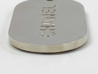 CHANEL Chanel Logo Plate Charm Charm