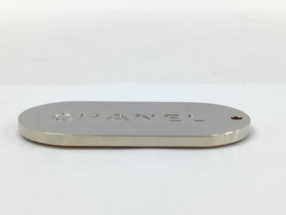 CHANEL Chanel Logo Plate Charm Charm