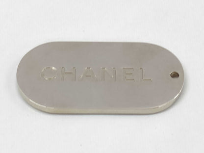 CHANEL Chanel Logo Plate Charm Charm