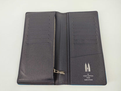 LOUIS VUITTON Taiga Louis Vuitton Taiga Brazza Wallet